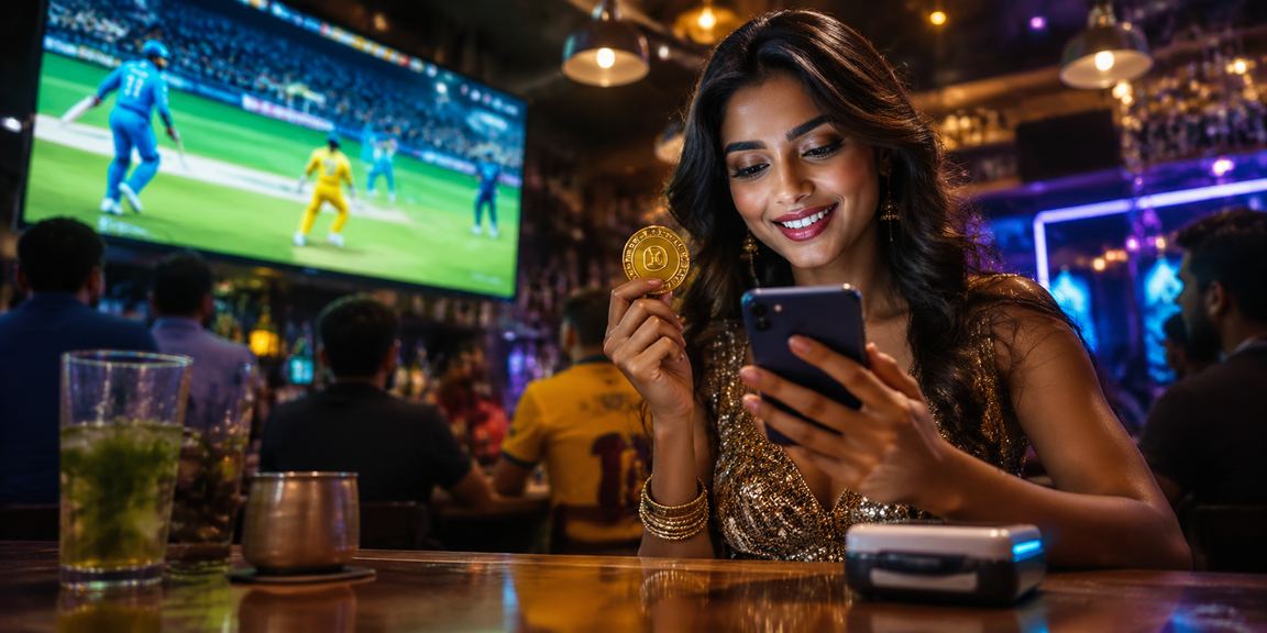 User betting on cricket through mobile device